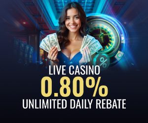Casino 0.80% Unlimited Daily Rebate