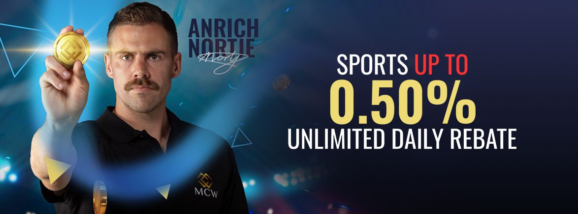 Sports 0.5% Unlimited Daily Rebate Sports 0.5% Unlimited Daily Rebate